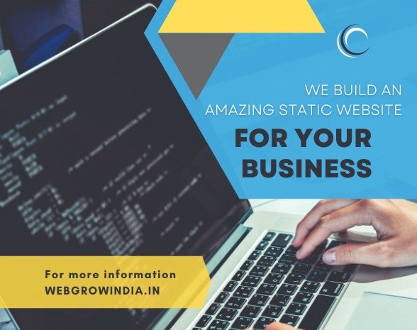 Static website design by WebGrowIndia with clean and responsive layout