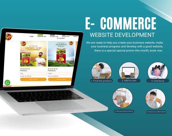 E-commerce website developed by WebGrowIndia with product listings and shopping cart